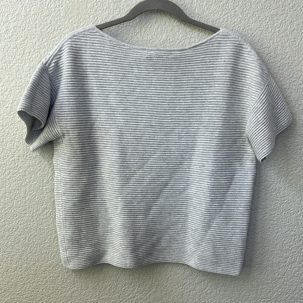 Tommy Bahama Bonita Ottoman Short-Sleeve Sweater in Gray - Picture 6 of 7